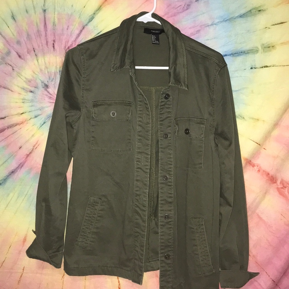 forever 21 green army jacket